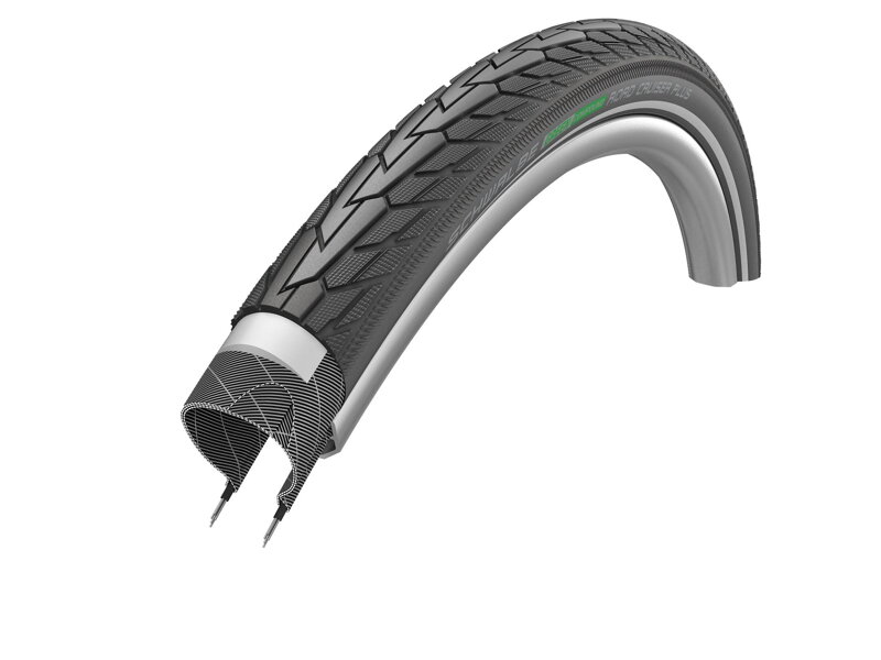 SCHWALBE Külső gumi ROAD CRUISER PLUS (47-559) 26x1.75 Active 50EPI PunctureGuard 825g Reflex Green